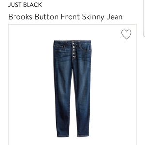 Gorgeous indigo bottom up high rise jeans